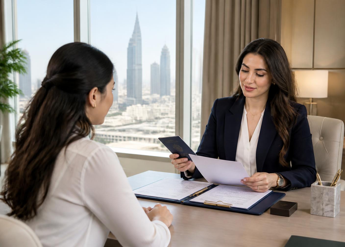 A residency visa appointment attended at a Dubai medical and Emirates ID centre